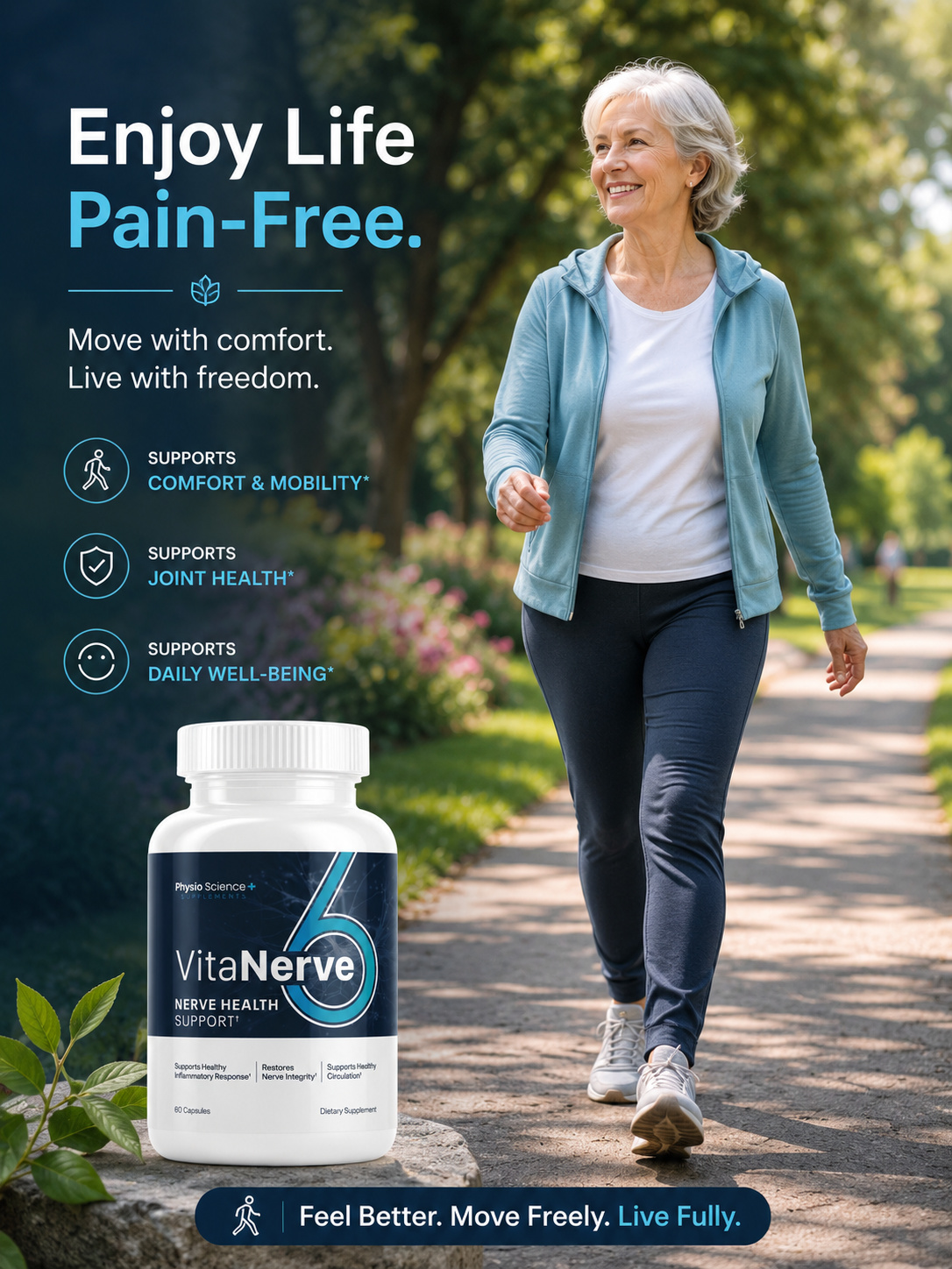 VitaNerve6 bottle – natural nerve support supplement